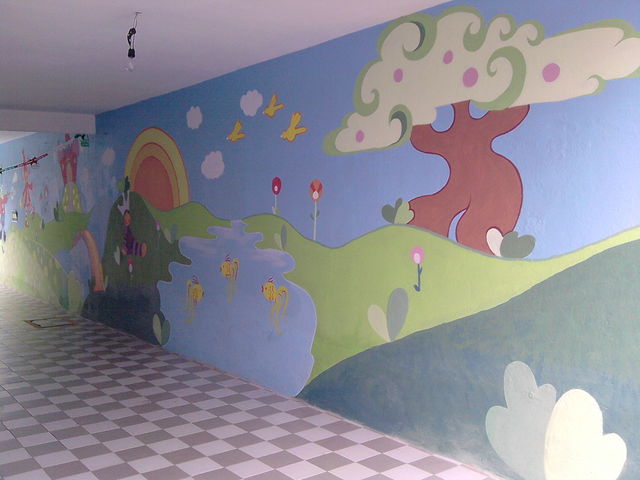 El interior del jardin de niños